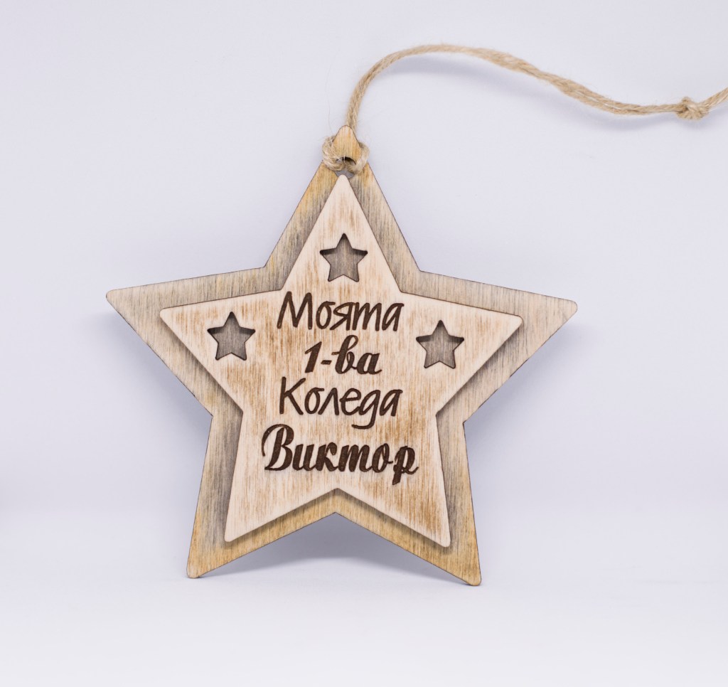 Коледна играчка звезда / Christmas toy&nbsp;star