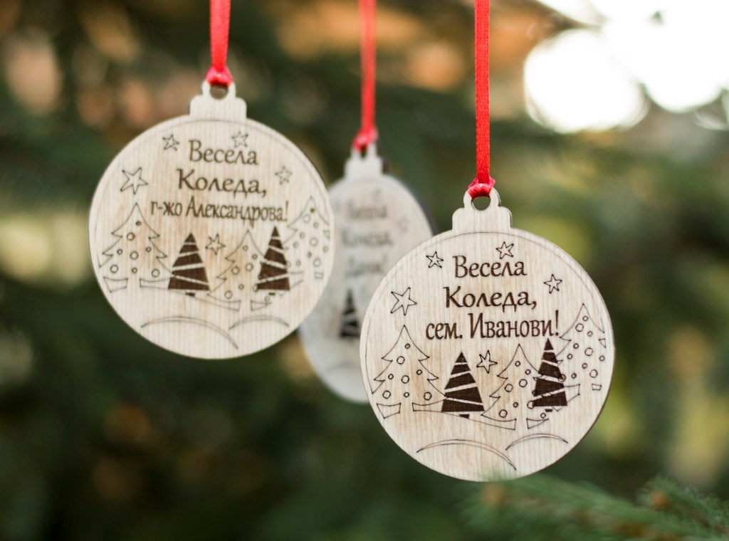 Коледна играчка за елха с тюл / Christmas&nbsp;toy